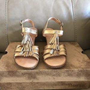 Born Gold Tassle Sandals